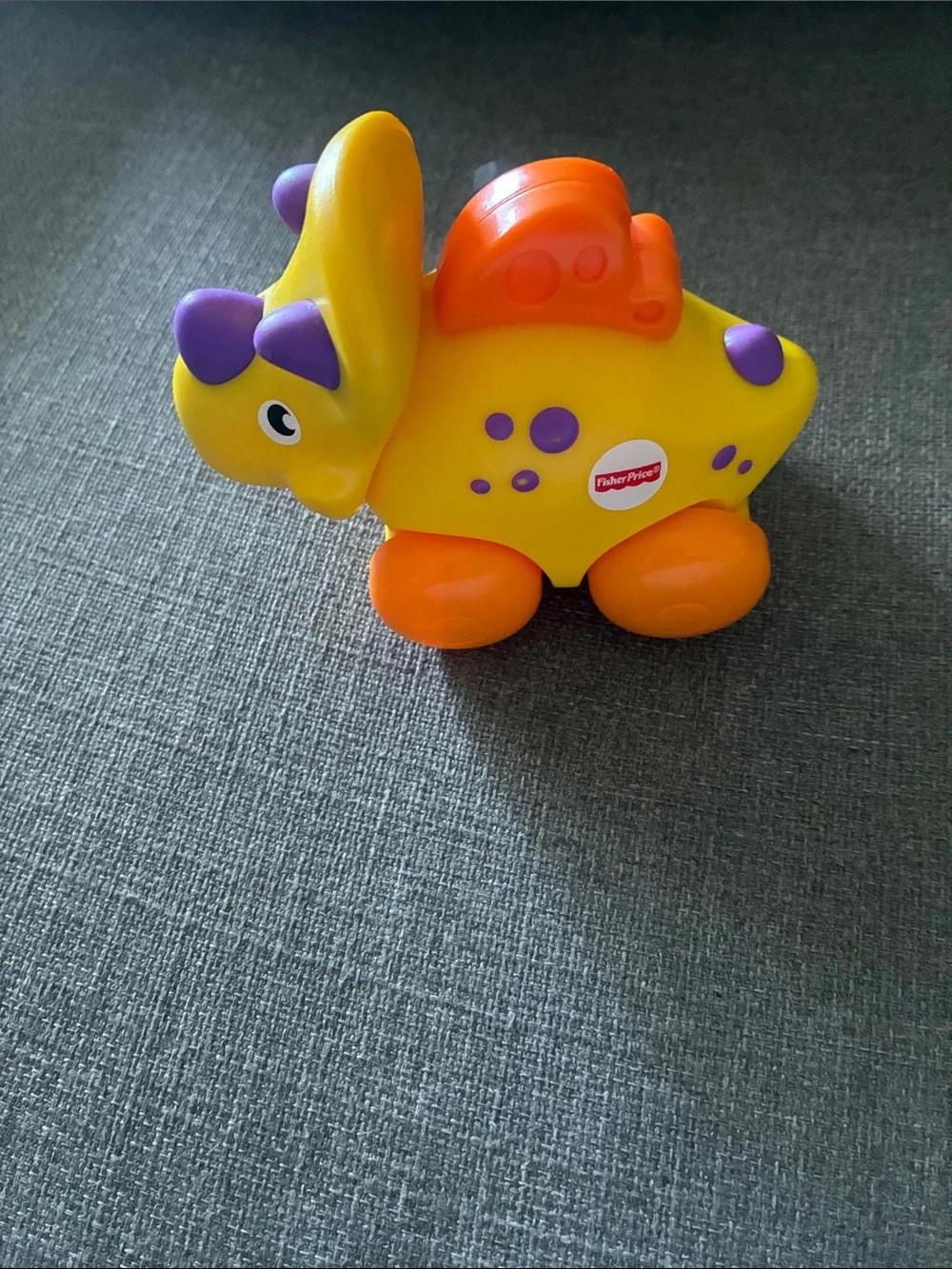 Fisher-Price Yellow, Purple & Orange Dino Push Toy
